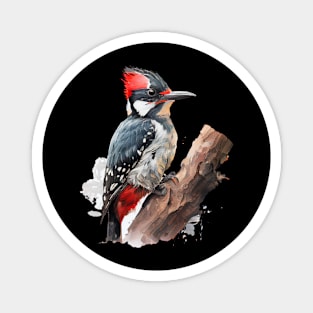 Woodpecker Bird Watercolor 3.0 Magnet
